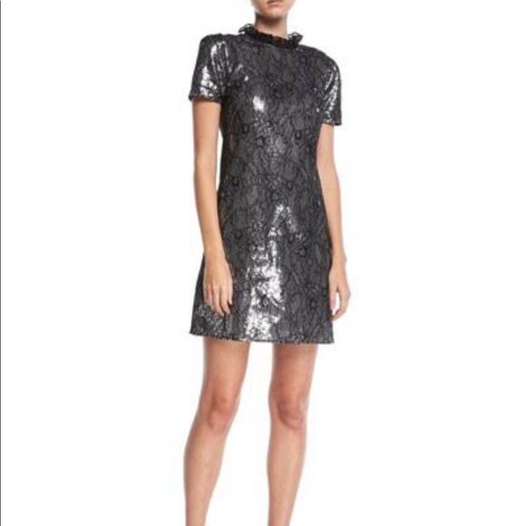 Michael Kors Sequined Lace Dress S - Picture 2 of 4